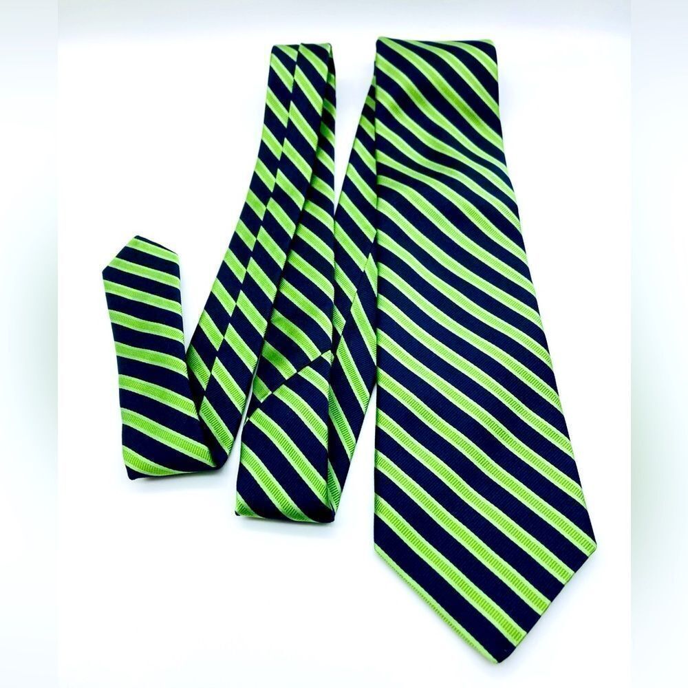 Nordstrom Men’s 100% Silk Striped Neck Tie - Picture 2 of 6